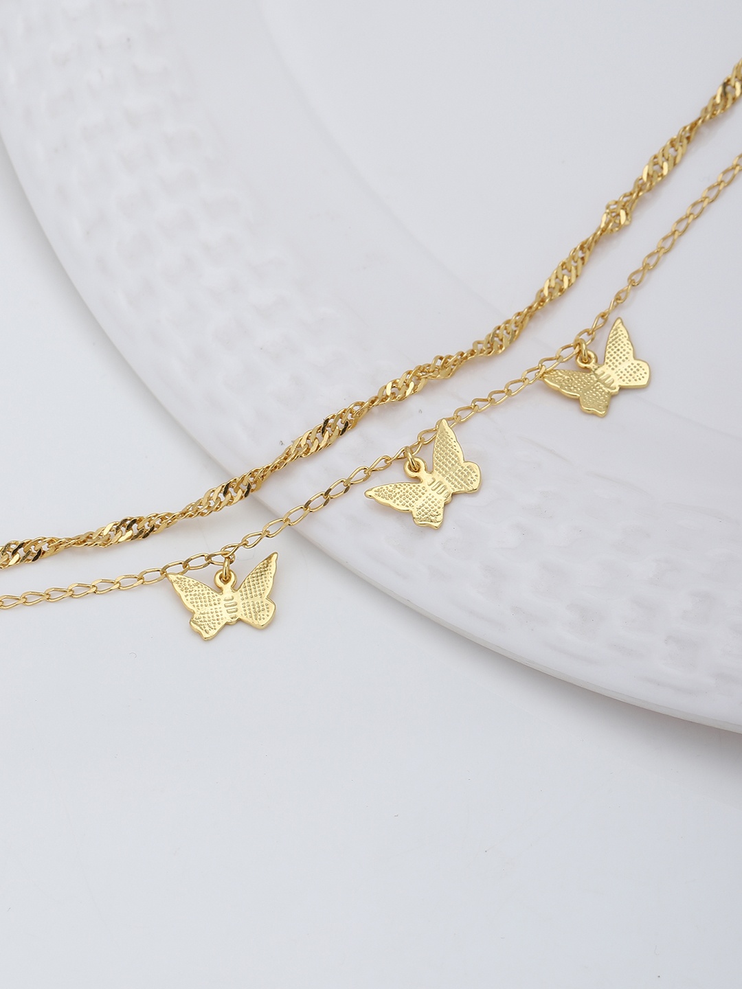 

Carlton London Gold-Plated Brass Anklet