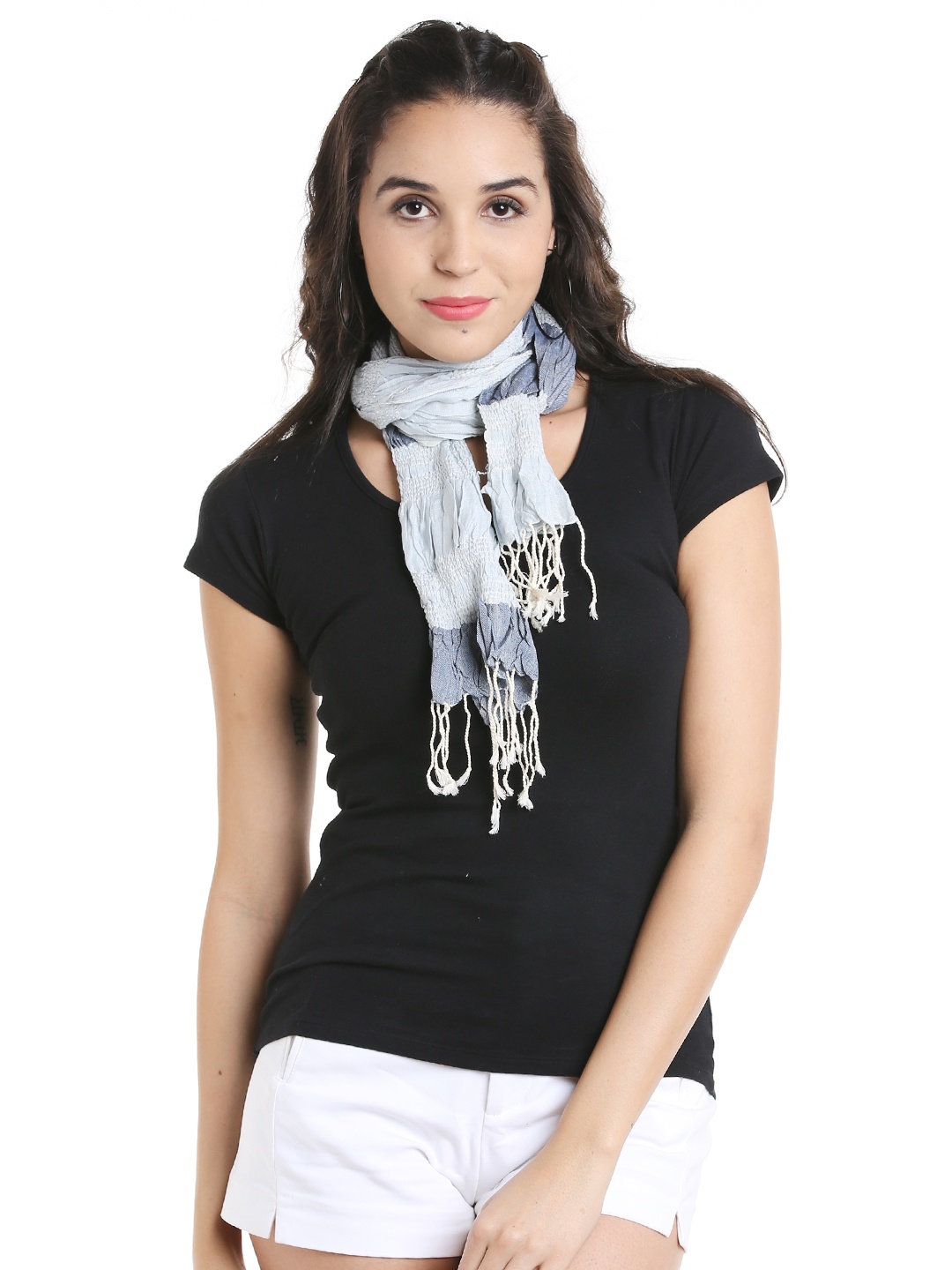 

Noi Blue & Grey Self-Design Stole