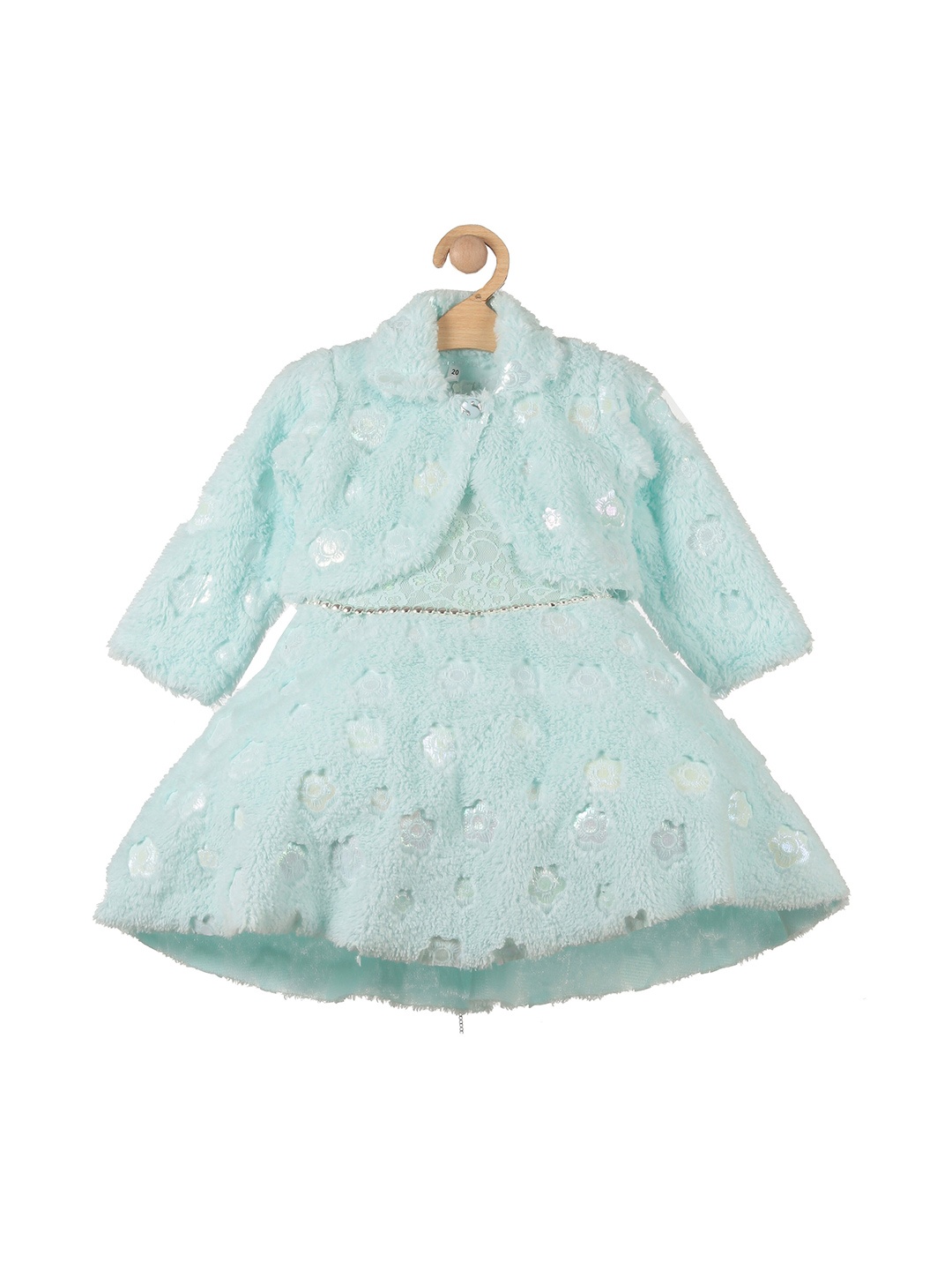 

Lil Lollipop Girls Sequined Dress With Shrug, Blue