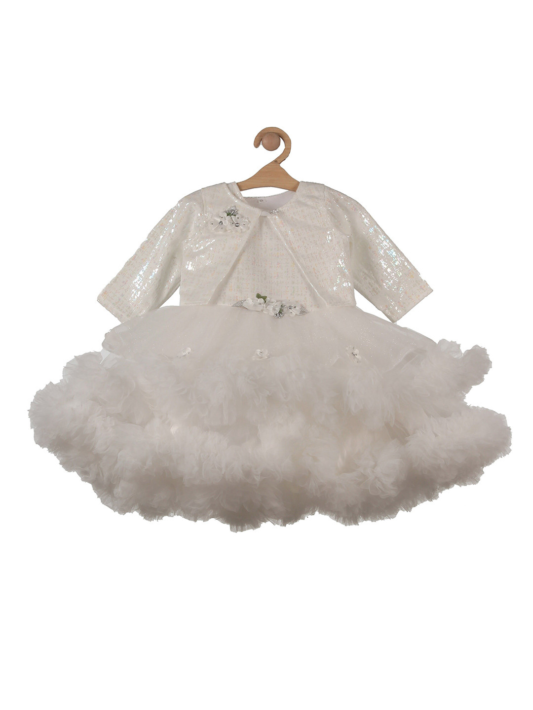 

Lil Lollipop Embellished Dress, White
