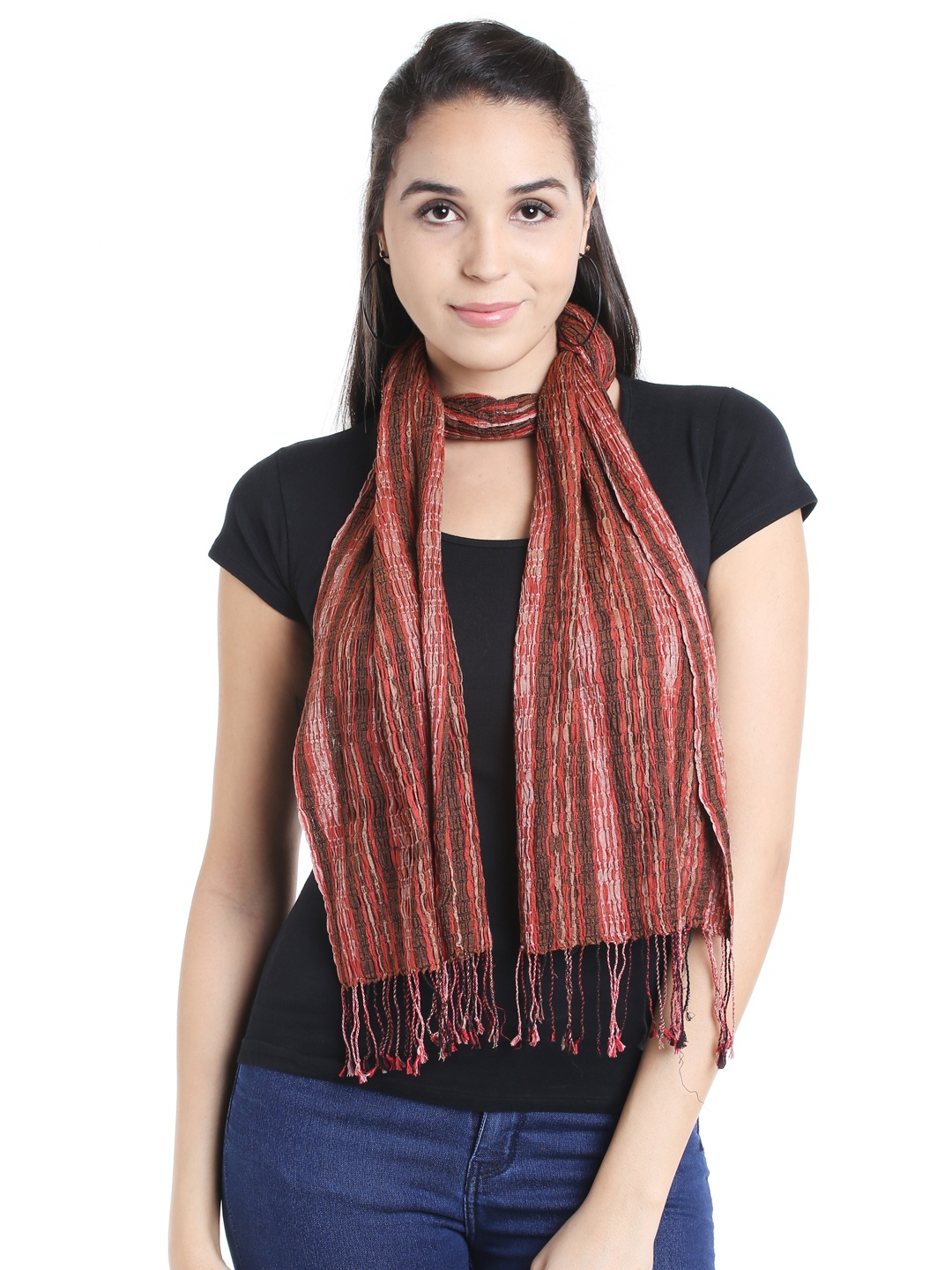 

Noi Maroon Self-Design Stole