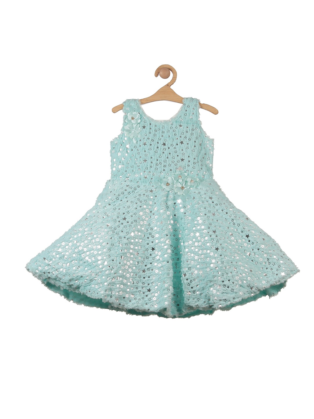 

Lil Lollipop Floral A-Line Dress, Turquoise blue