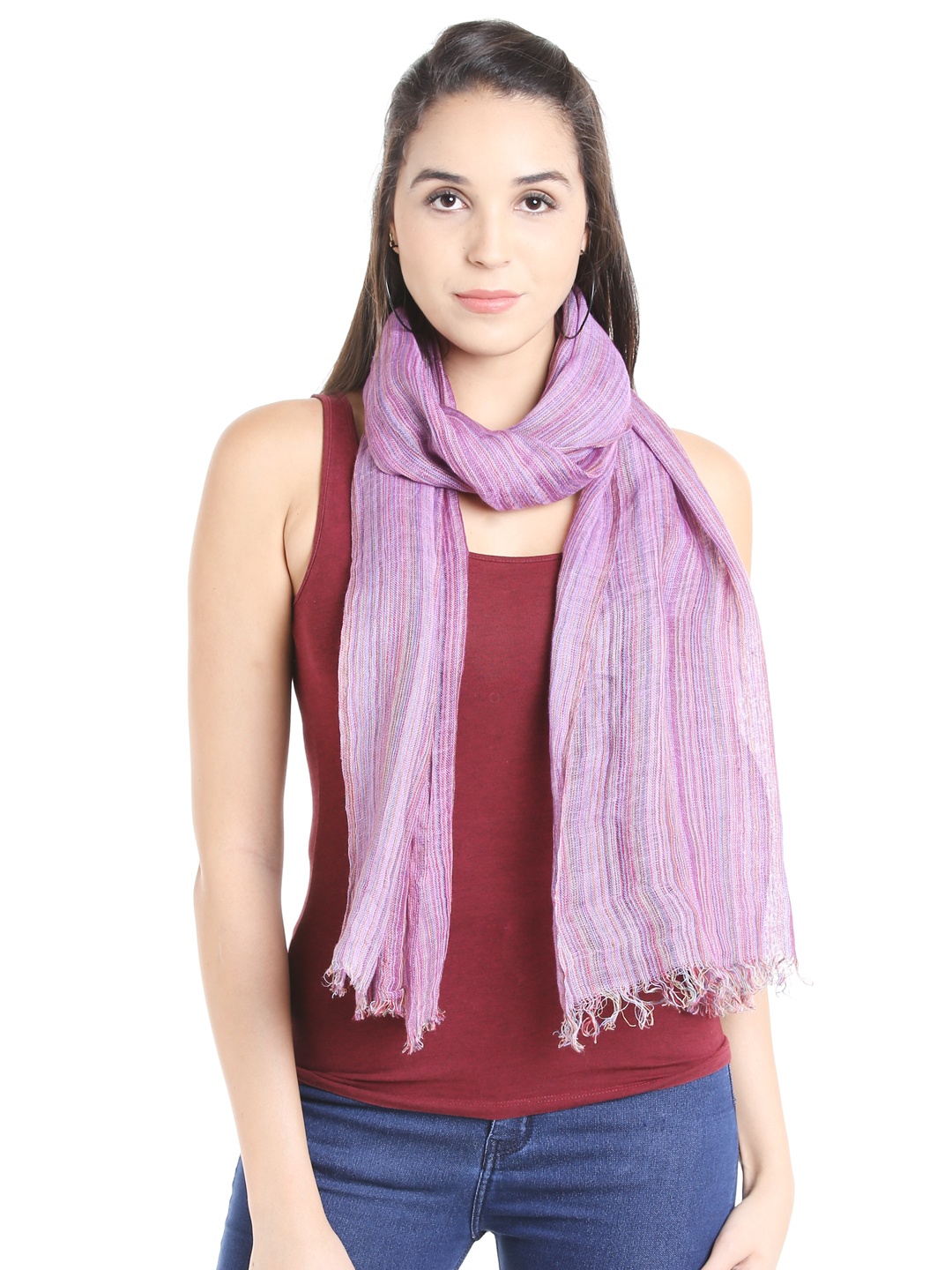 

Noi Lavender Striped Stole