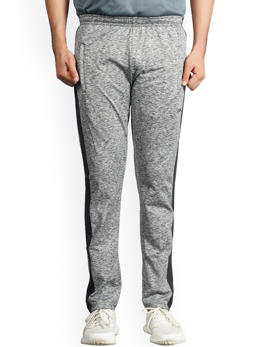 

Shiv Naresh Men Fleece Self Design Track Pants, Grey