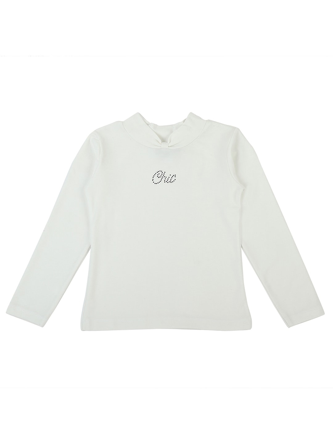 

Actuel High Neck Cotton Top, White
