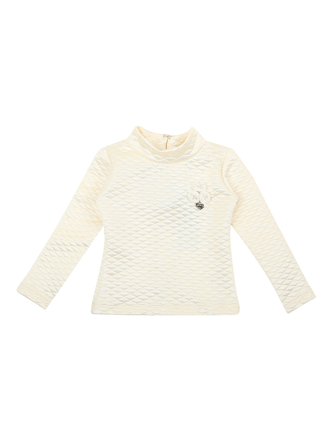 

Actuel Cream-Coloured Quilted Effect Top