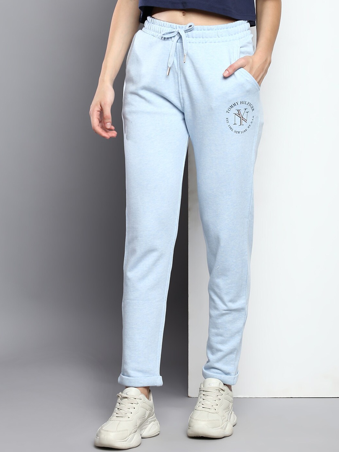 

Tommy Hilfiger Women Blue Regular Fit Trouser