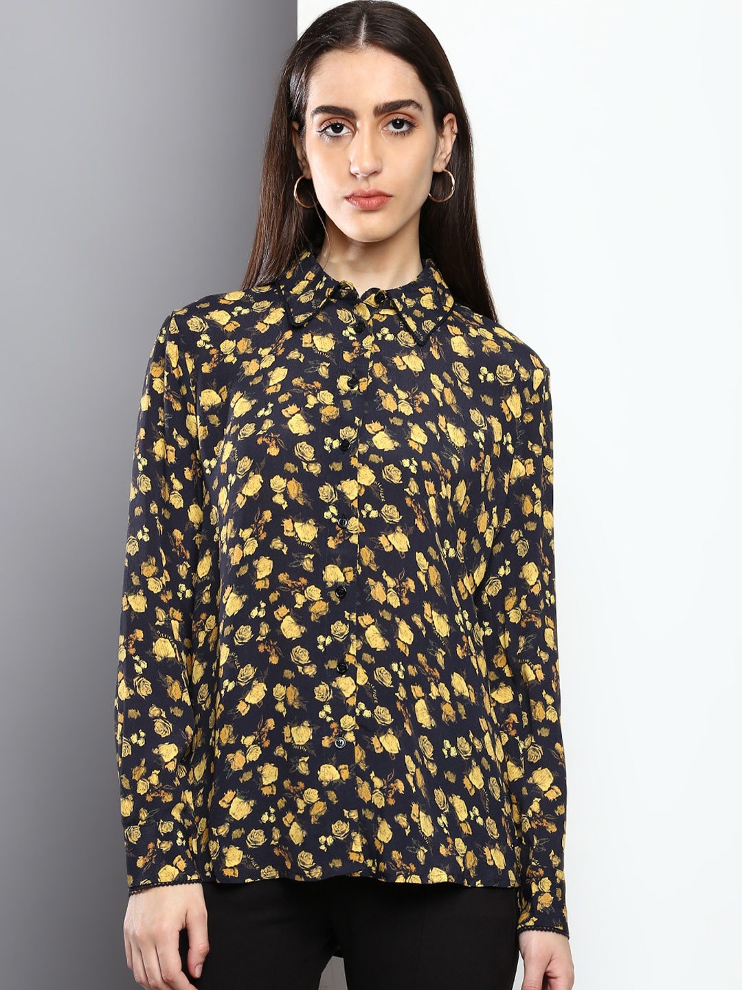 

Tommy Hilfiger Women Floral Printed Casual Shirt, Yellow