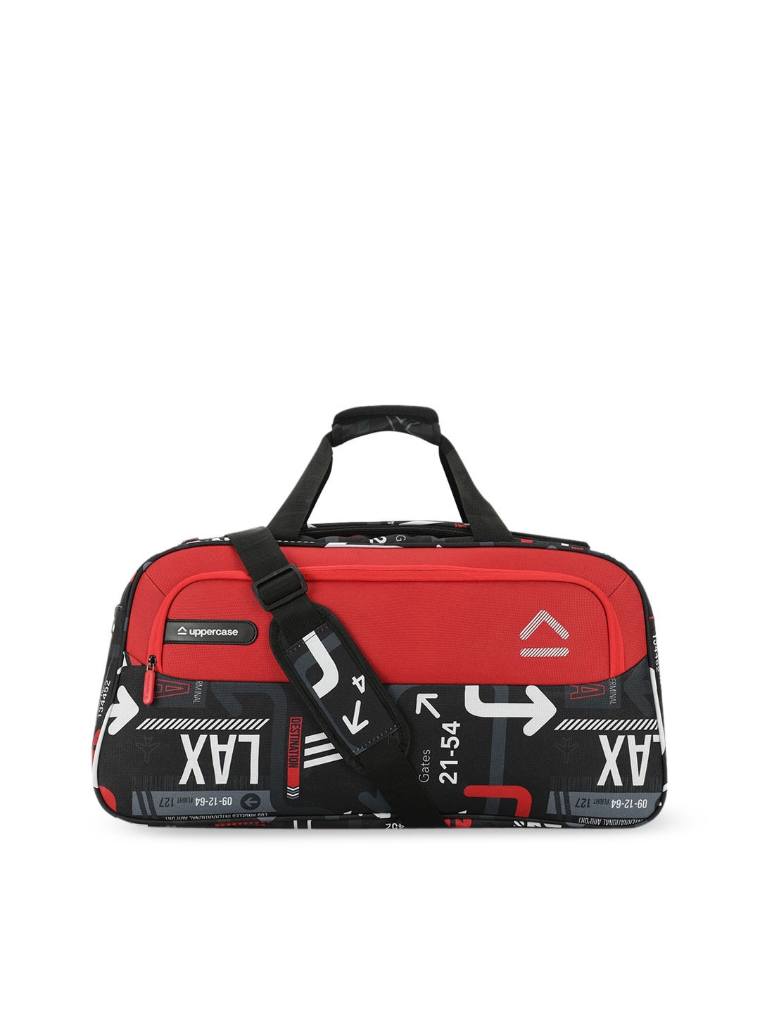 

uppercase Printed Duffle Bag, Red