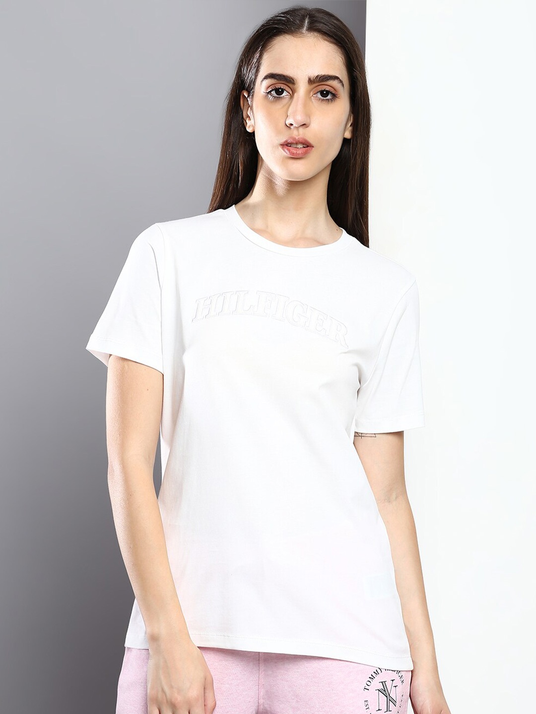 

Tommy Hilfiger Women Cotton T-shirt, White