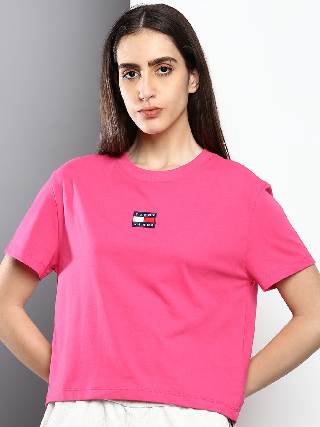 

Tommy Hilfiger 2s Women Cotton T-shirt, Pink