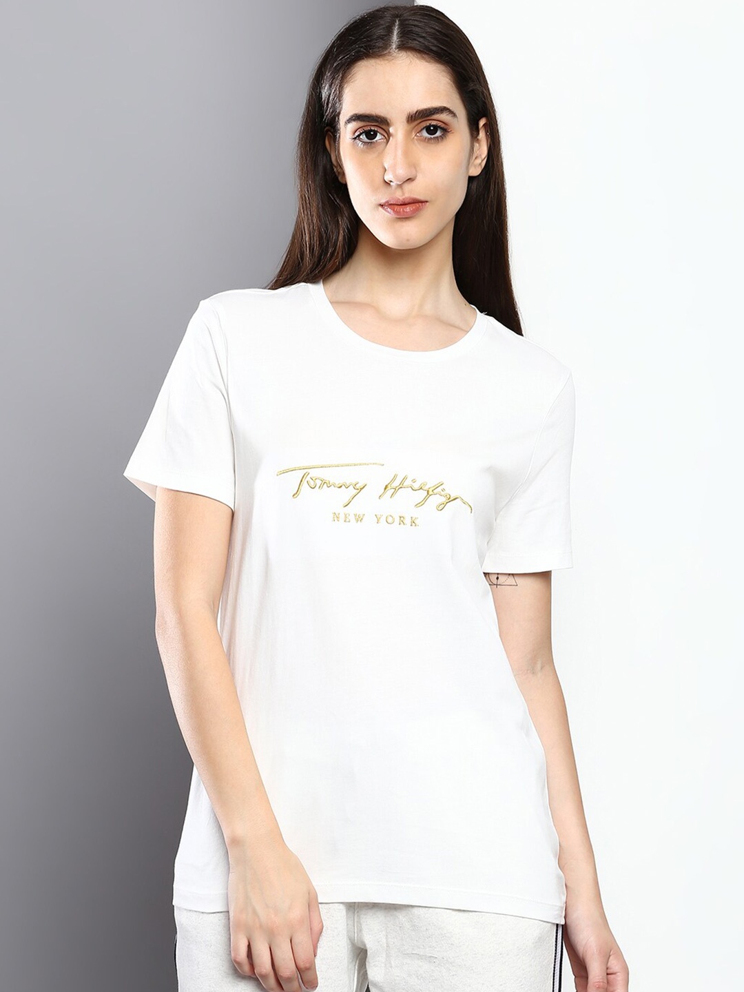 

Tommy Hilfiger Women Printed T-shirt, White