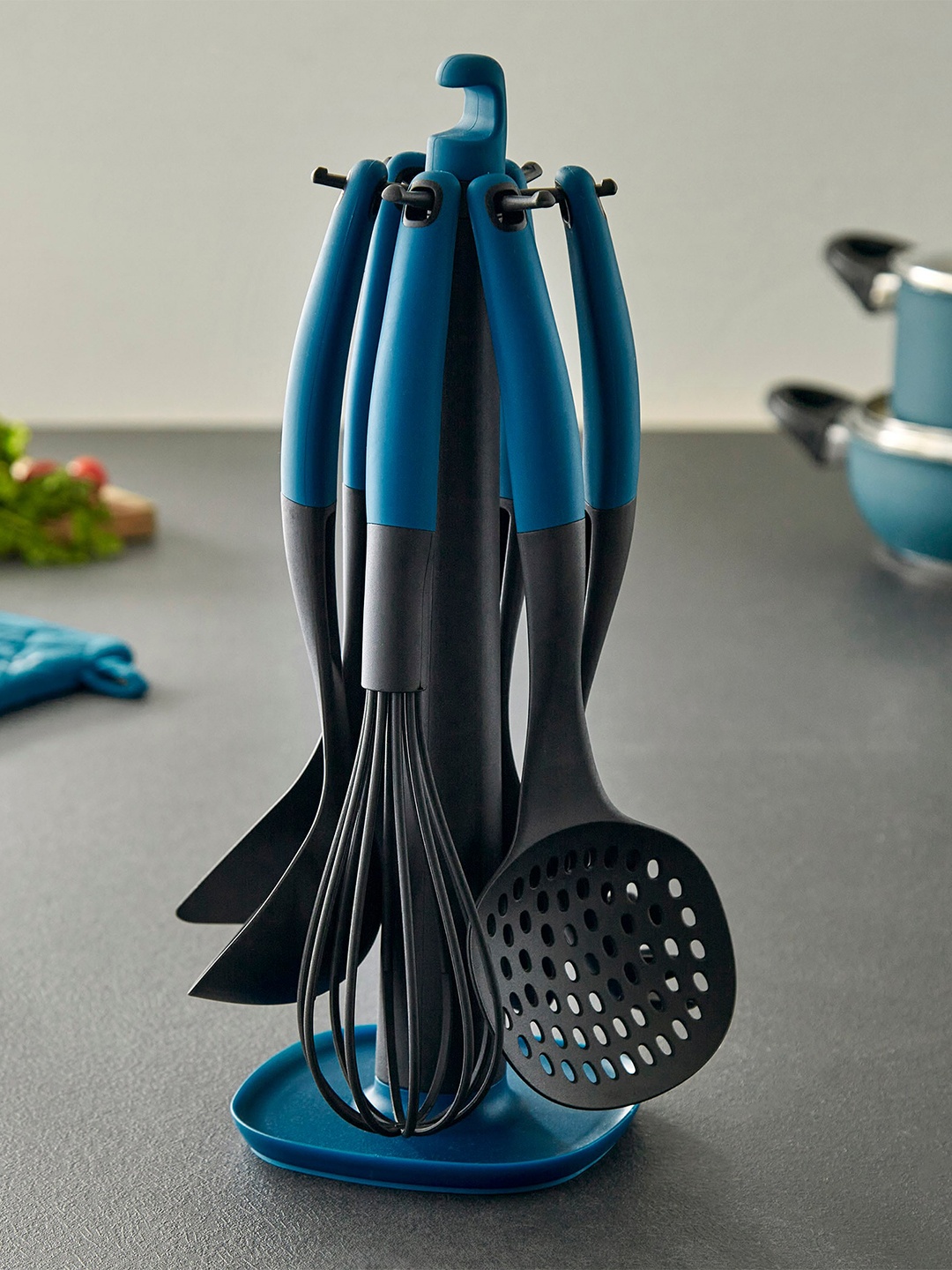 

Home Centre Blue & Grey Colourblocked Kitchen Tools