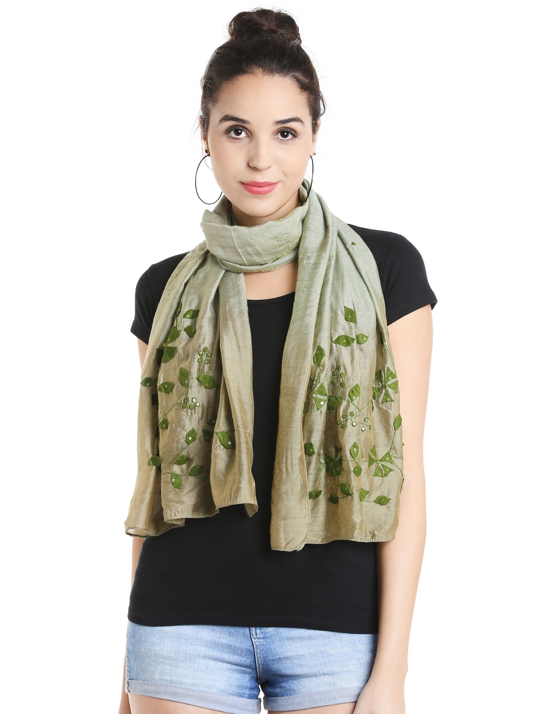 

Noi Beige Embroidered Stole