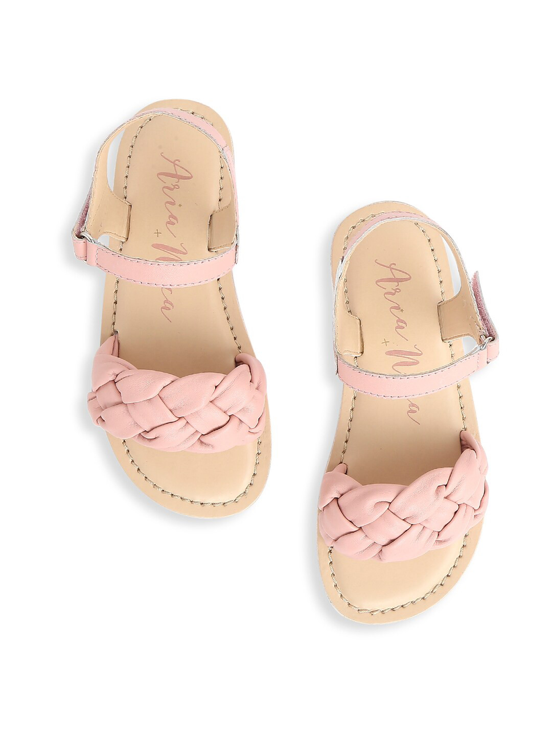 

Aria Nica Girls Open Toe Flats, Pink