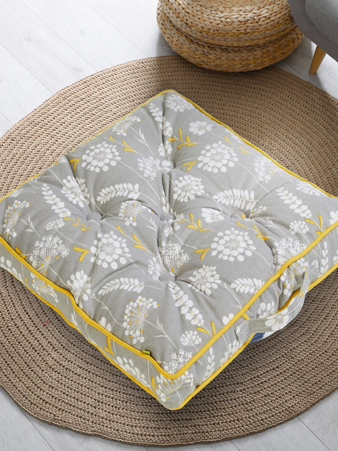 

Home Centre Printed Floor Cushion, Grey
