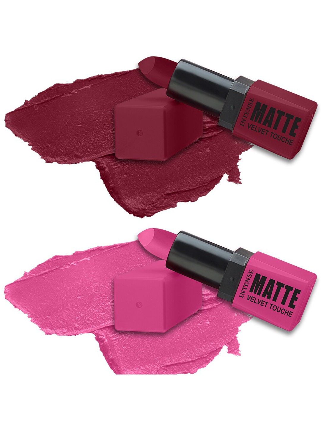 

ForSure Set of 2 Intense Matte Velvet Touche Long Lasting Lipsticks 3.5g Each - 309 & 304, Magenta