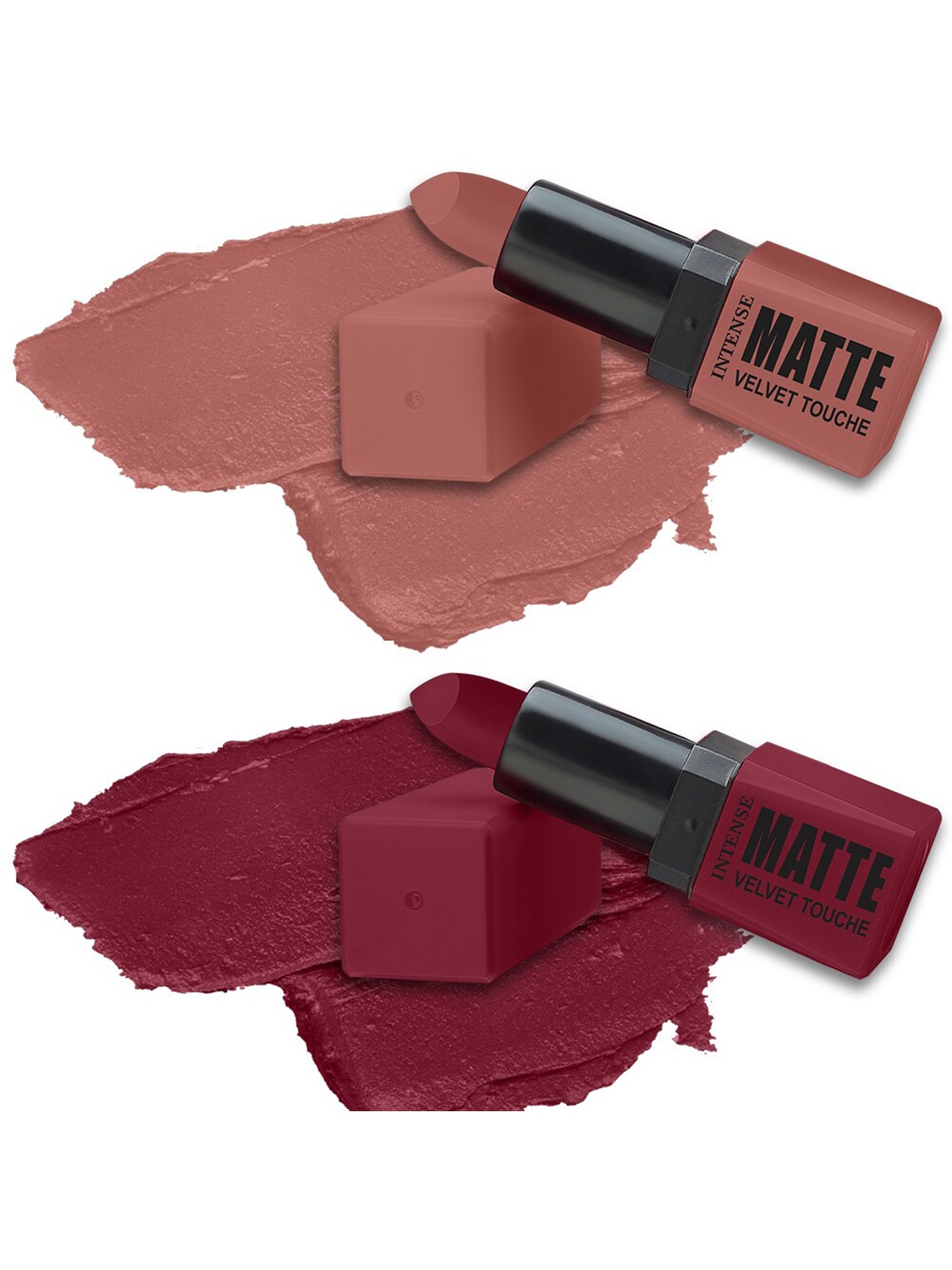 

ForSure Set of 2 Intense Matte Velvet Touche Long Lasting Lipsticks 3.5g Each - 304 & 306, Maroon