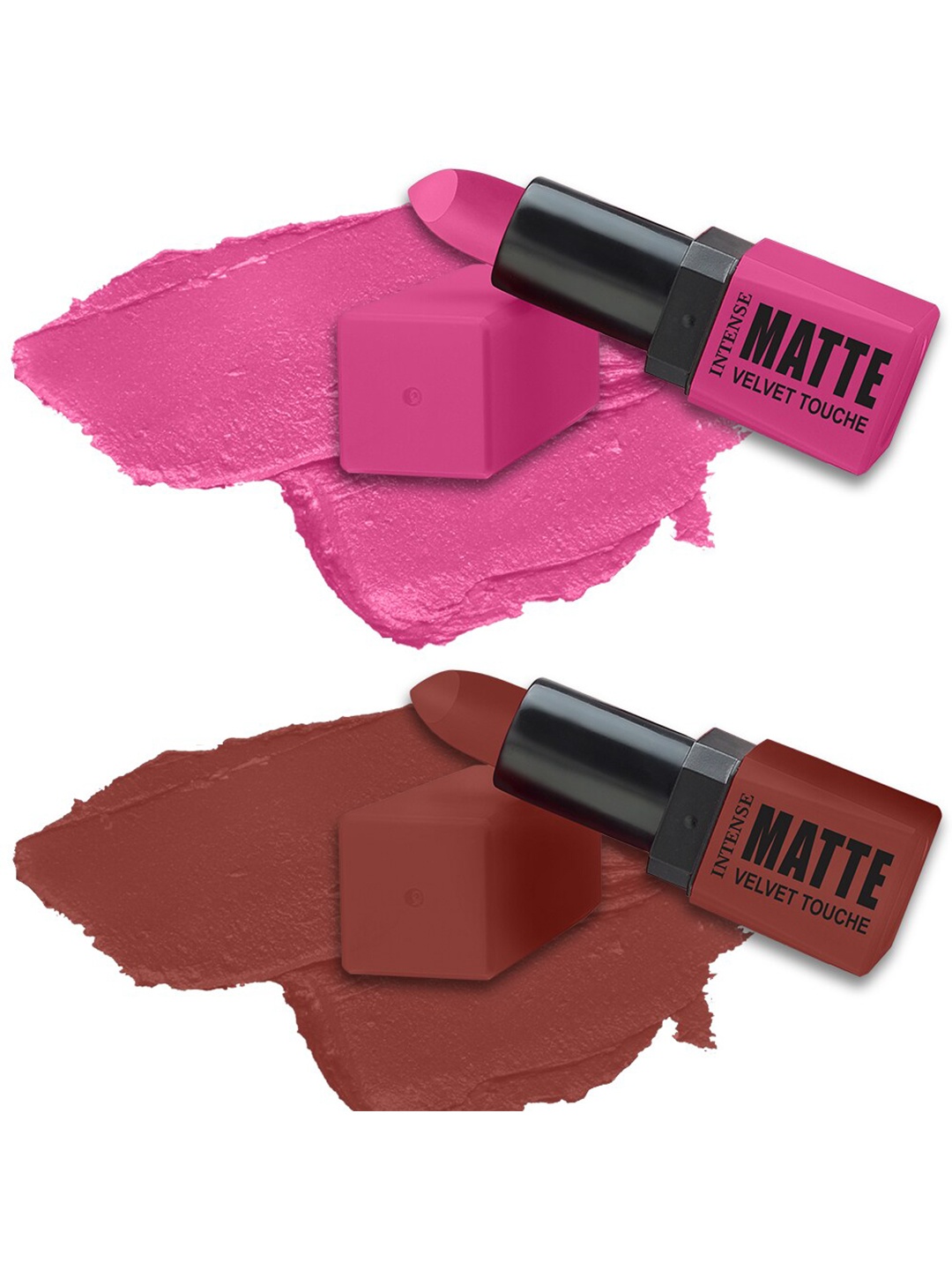 

ForSure Set of 2 Intense Matte Velvet Touche Long Lasting Lipsticks 3.5g Each - 309 & 308, Pink