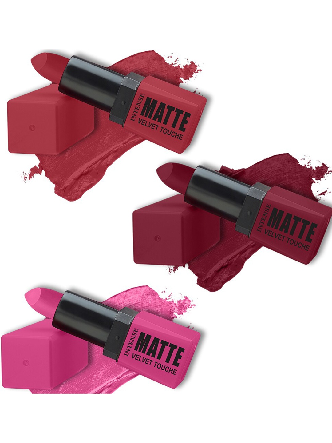 

ForSure Set of 3 Intense Matte Velvet Touche Lipsticks 3.5g Each - Shade 309, 304, 303, Rust