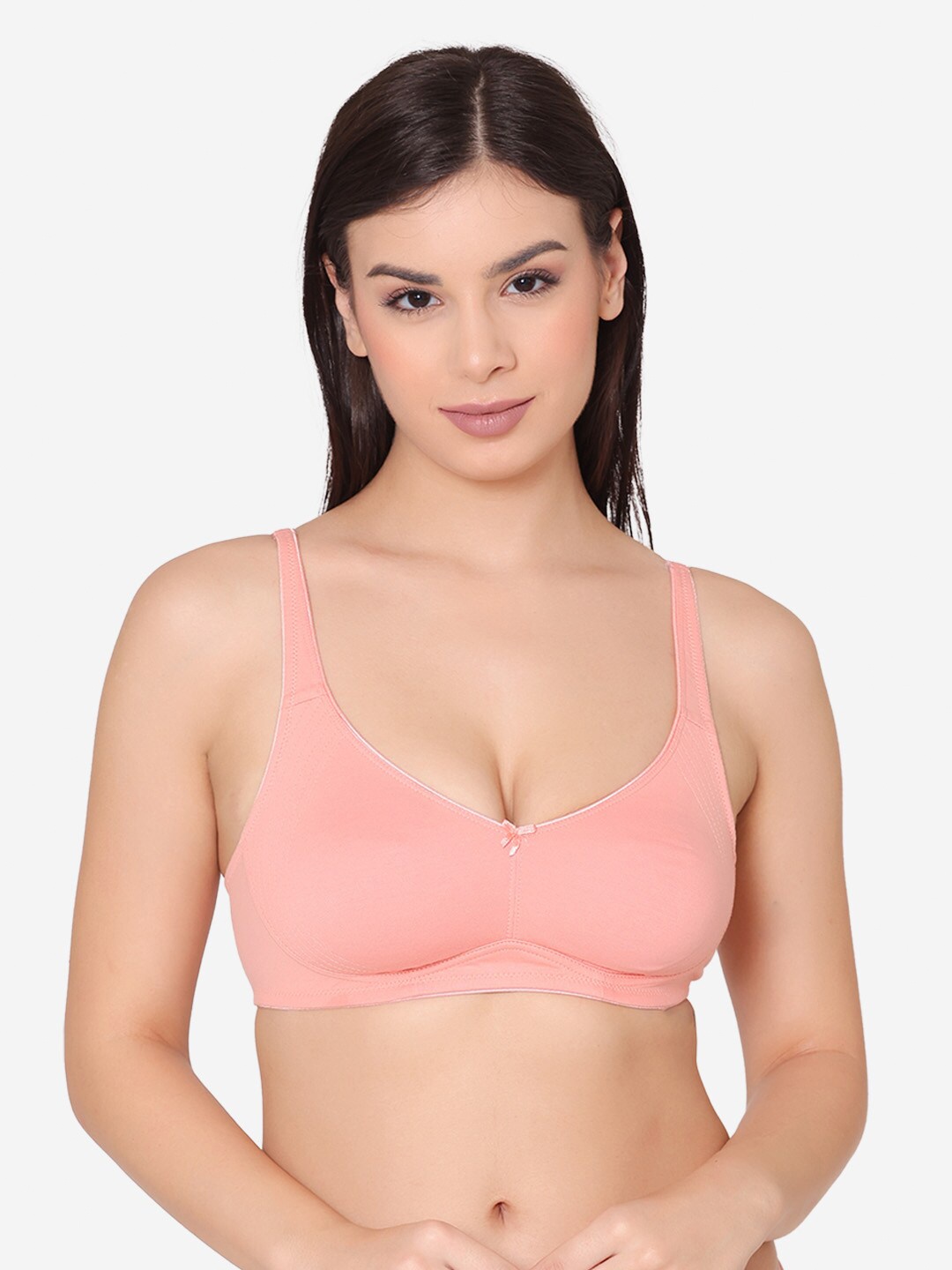 

GROVERSONS Paris Beauty Non-padded Non-wired Side Support Encircled Bra, Peach