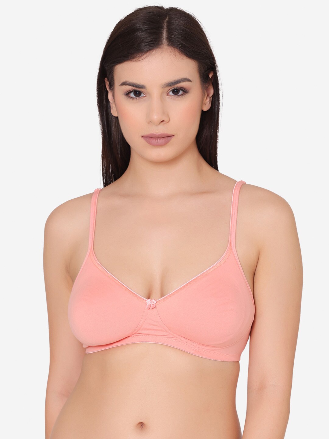 

GROVERSONS Paris Beauty Non Padded Non Wired Full Coverage Super Support Cotton Bra, Peach
