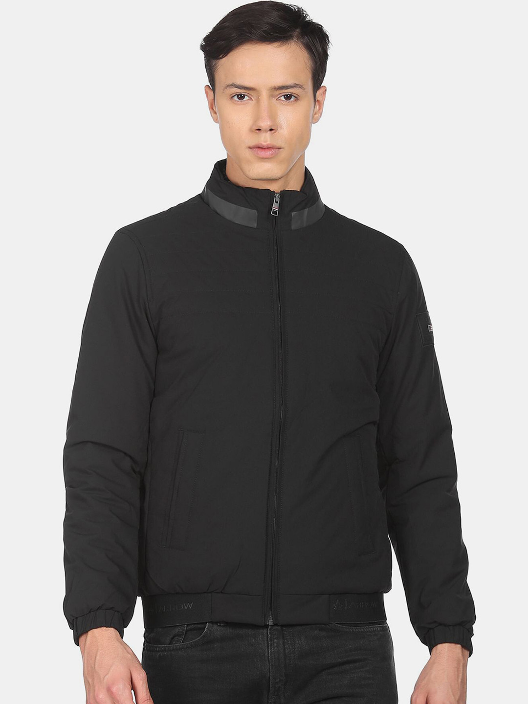 

Arrow Sport Men Water Repellant Sporty Jacket, Black