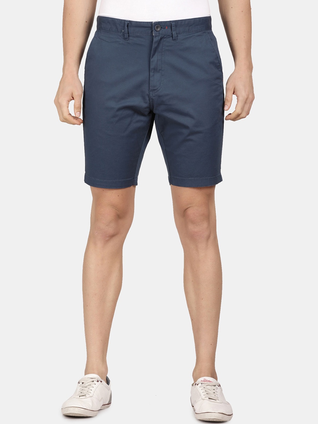 

t-base Men Cotton Stretch Shorts, Blue