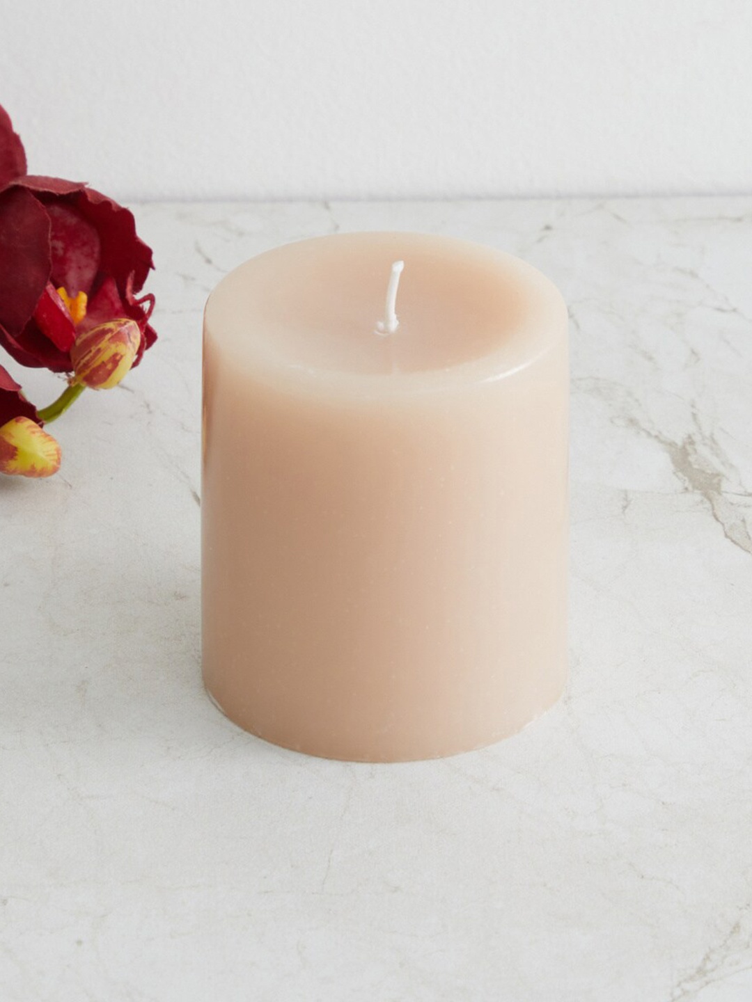 

Home Centre Grey Round Pillar Candle
