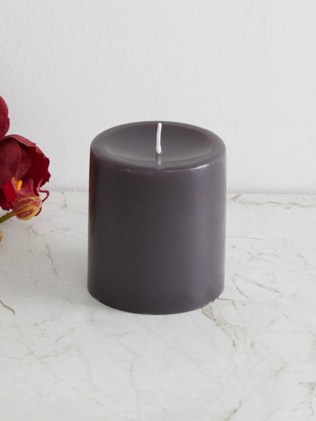 

Home Centre Marshmallow Beige Wax Pillar Candle