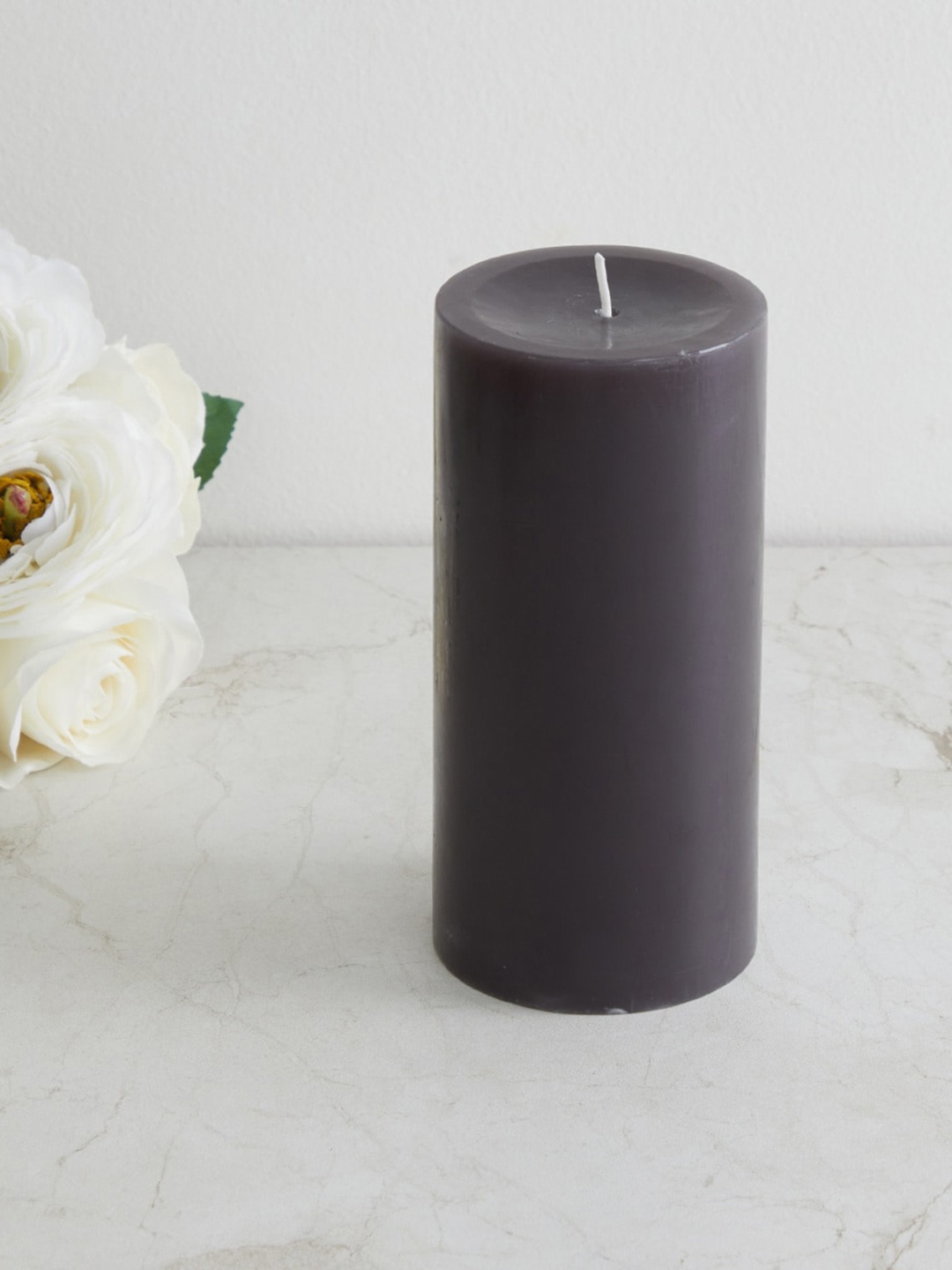 

Home Centre Beige Marshmallow Wax Pillar Candle