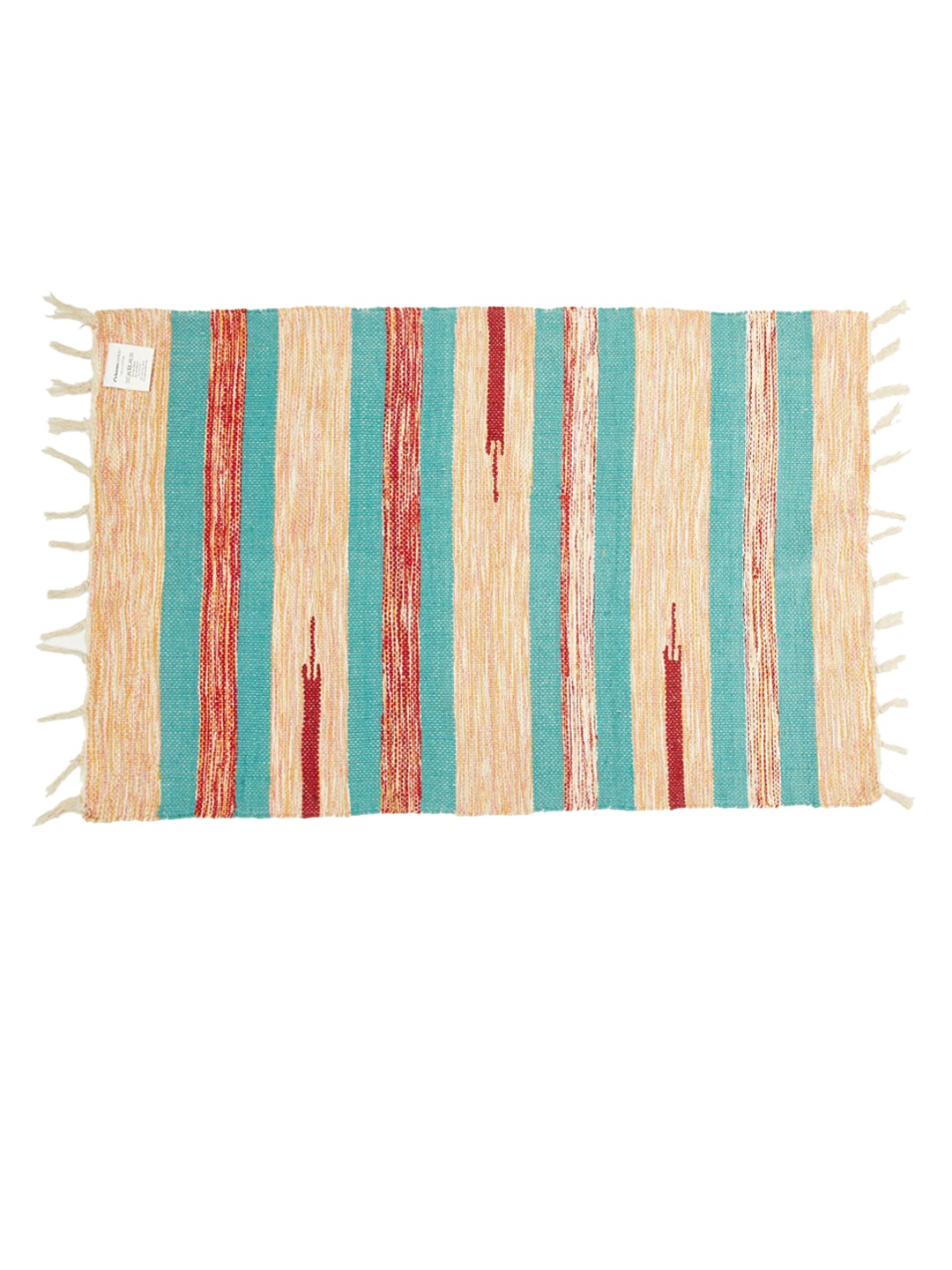 

Home Centre Windsor Beige & Blue Textured Anti Skid Cotton Dhurrie