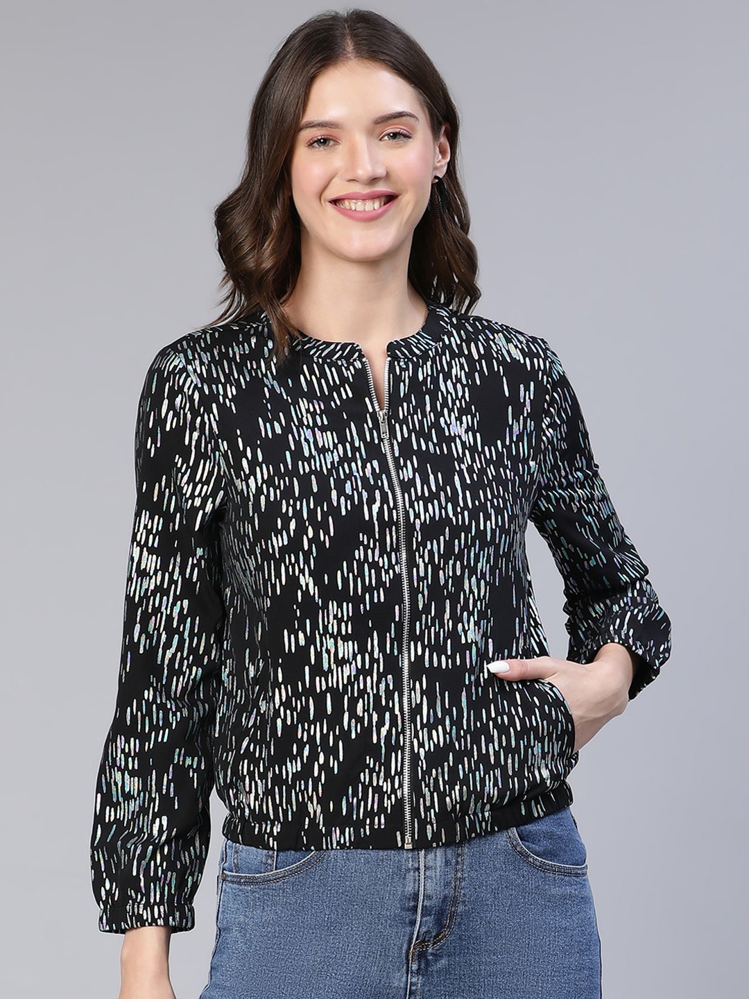 

Oxolloxo Women Lightweight Tailored Jacket, Black