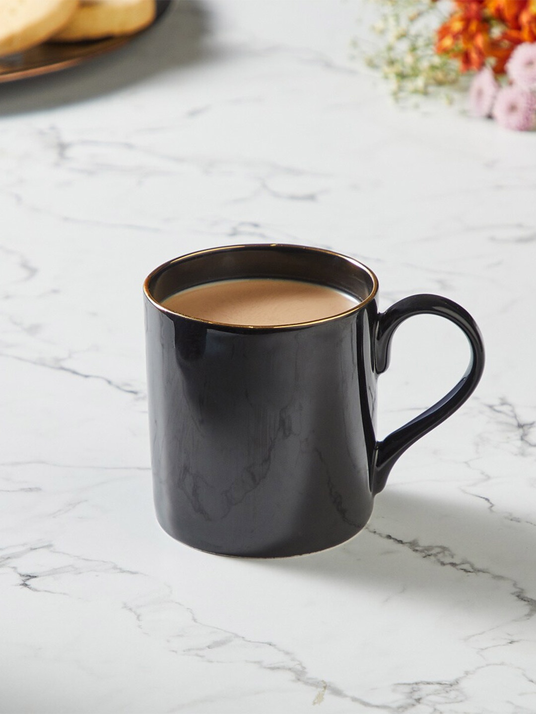 

Home Centre Andrey Black Bone China Matte Mug 290ml