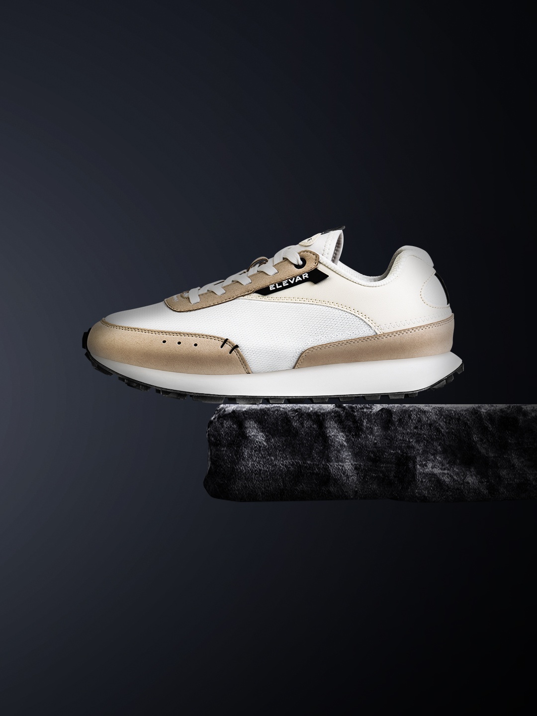 

ELEVAR Women Retrogaze-Stylish Comfortable Lifestyle Sneakers, Beige