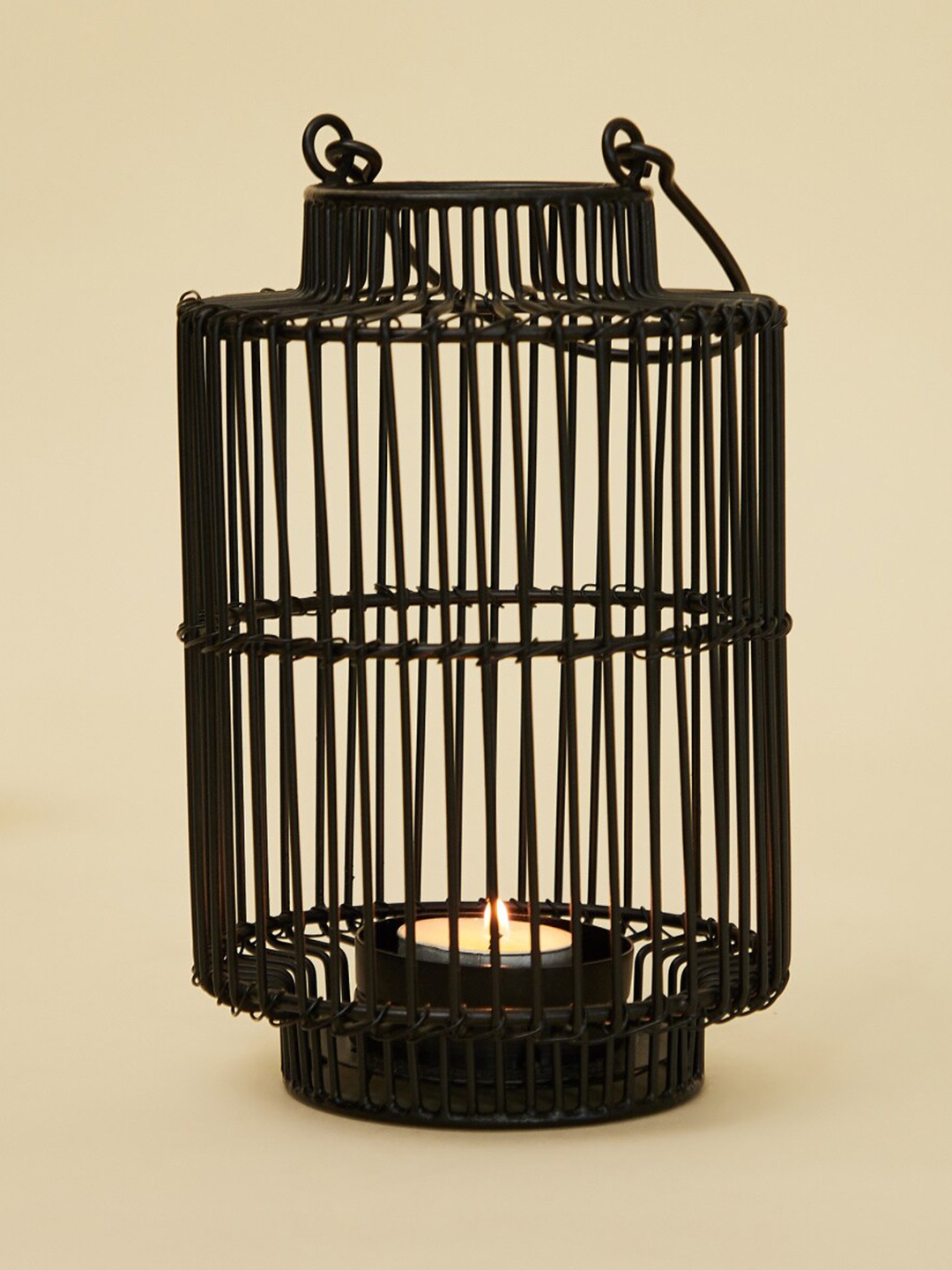 

Home Centre Vitara Iron Wire Lantern, Black