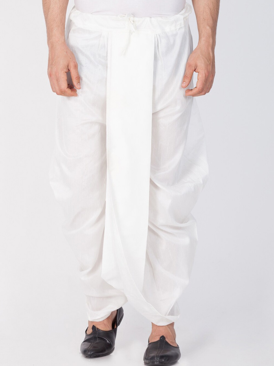 

VASTRAMAY Men Relaxed-Fit Dhotis, White