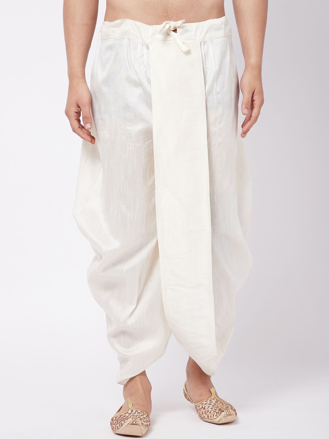 

VASTRAMAY Men Pure Cotton Dhoti Pants, White