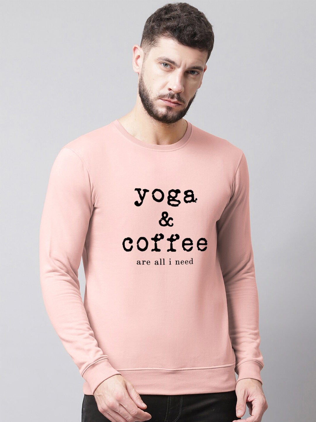 

Friskers Round Neck Printed Sweatshirt, Pink
