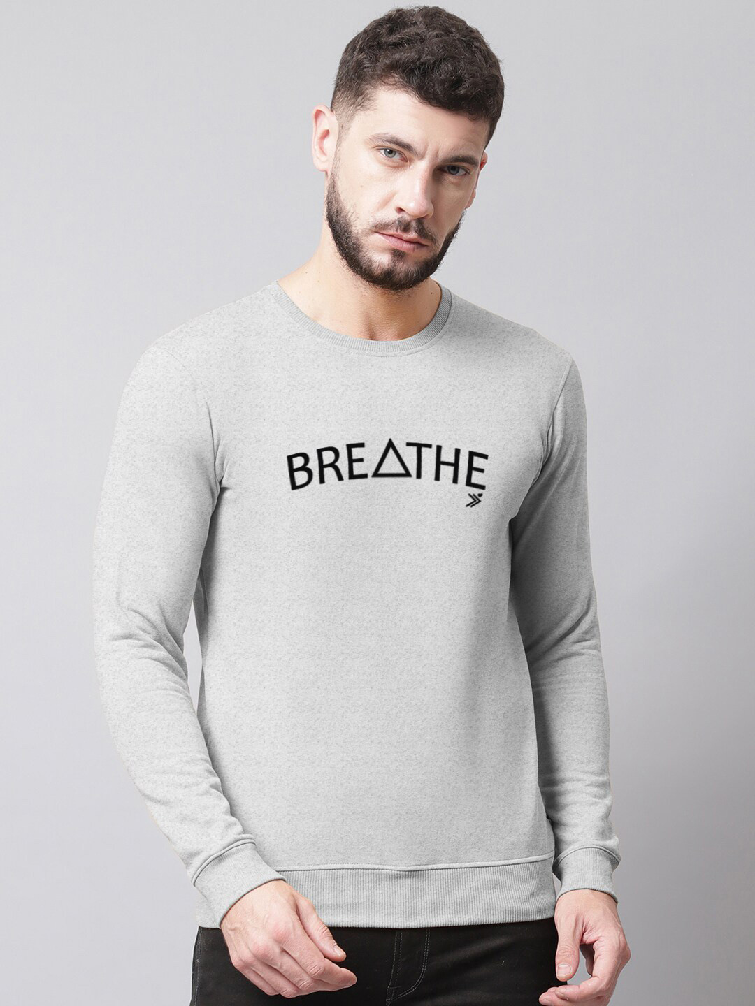 

Friskers Men Grey Printed Sweatshirt