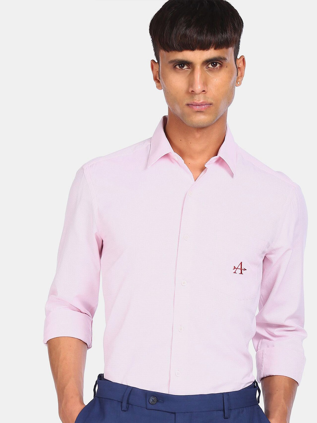 

Arrow New York Men Slim Fit Casual Shirt, Pink