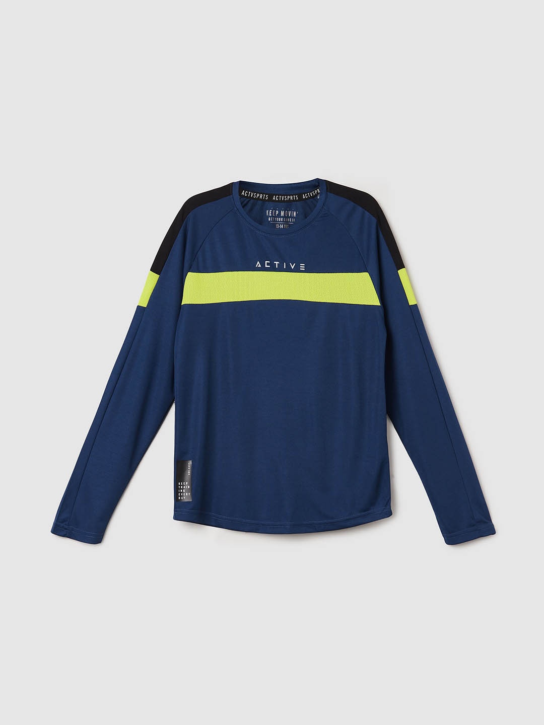 

max Boys Colourblocked T-shirt, Navy blue