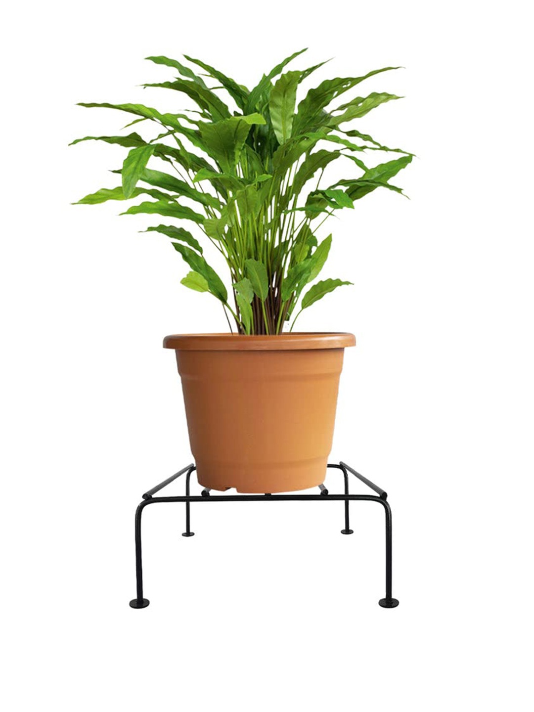 

TRUSTBASKET Set Of 4 Green Onyx Planters With Stand