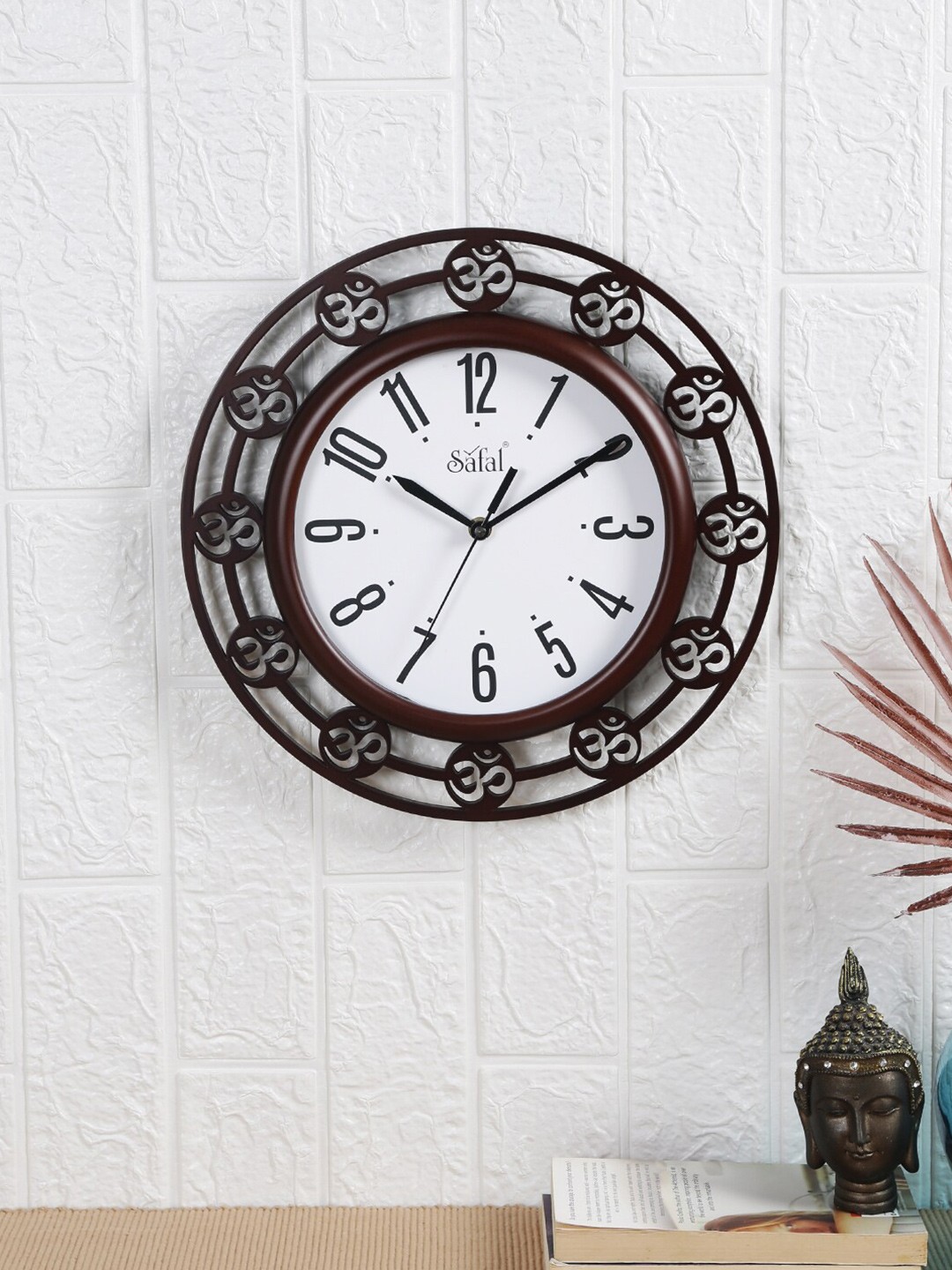 

Safal Abstract Shaped Contemporary Wall Clock, Brown