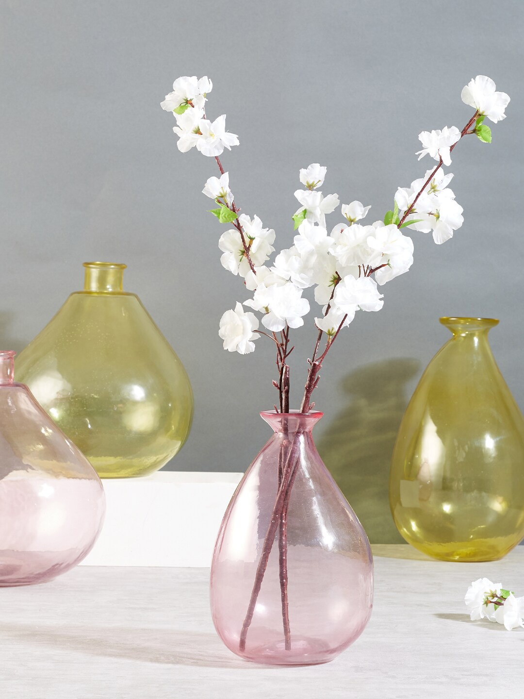 

HomeTown Phiona Pink Glass Vase
