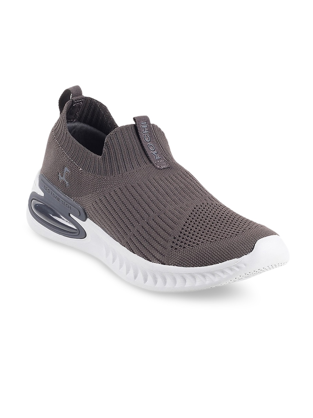 

Mochi Men Woven Design Slip-On Sneakers, Grey