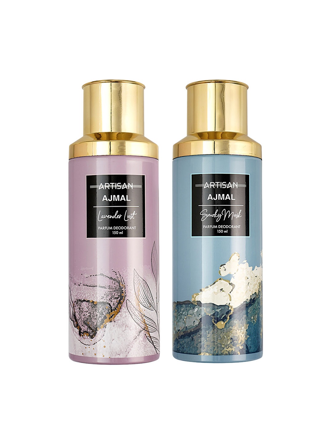 

Ajmal Unisex Pack of 2 Fragrance Gift Set-150ML Each, Yellow