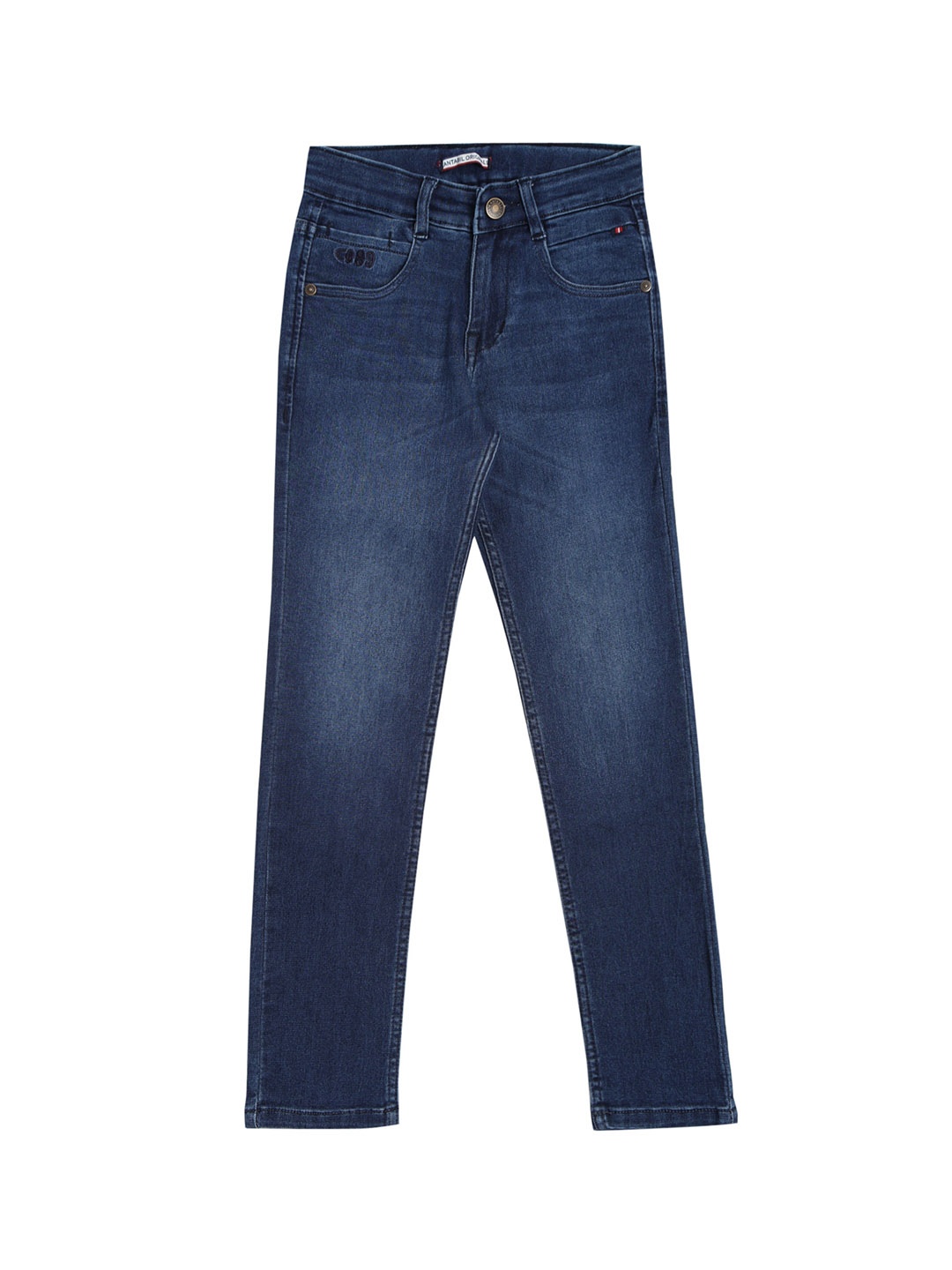 

Cantabil Boys Light Fade Stretchable Cotton Jeans, Blue
