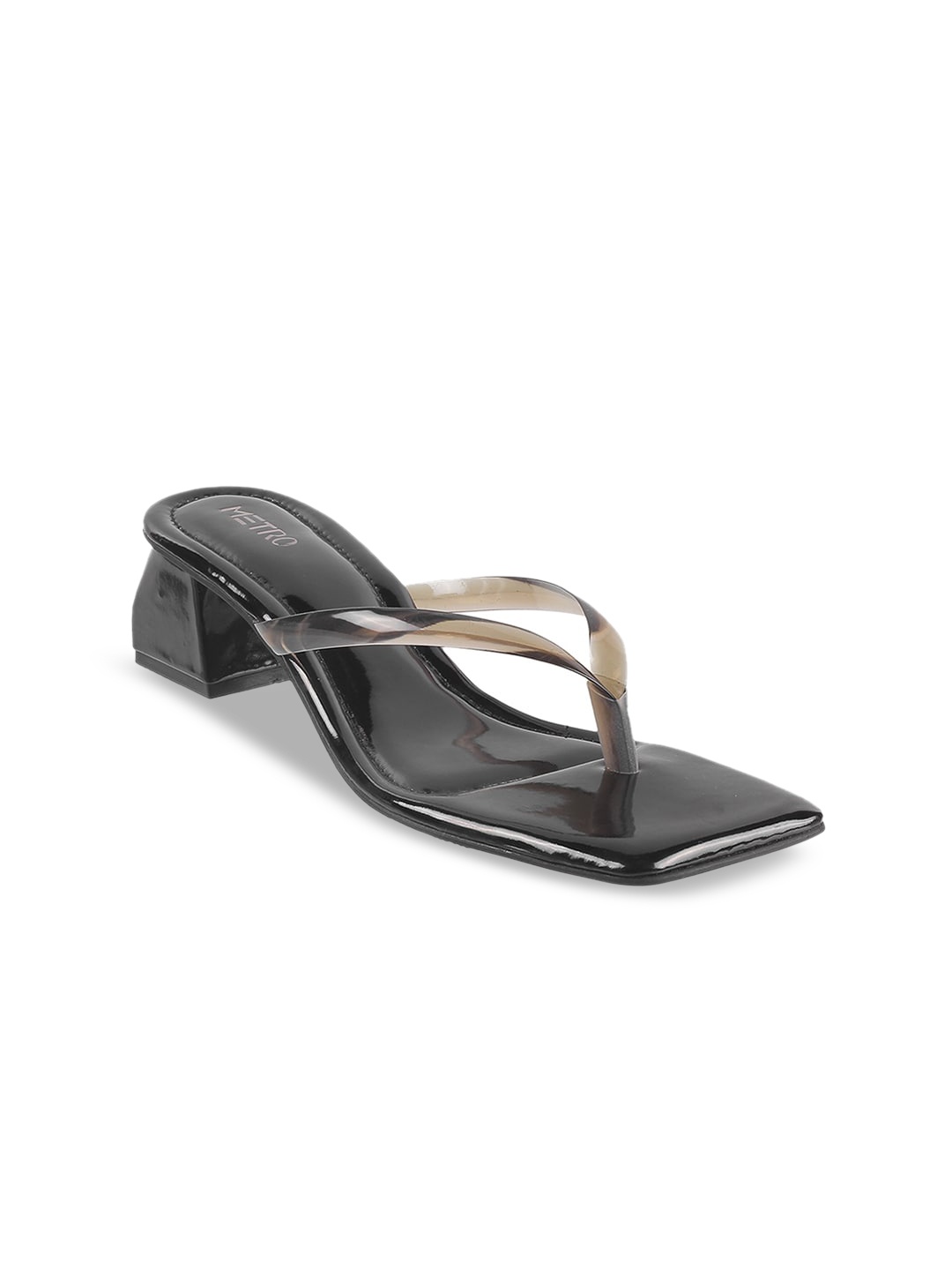 

Metro Synthetic Block Heels, Black