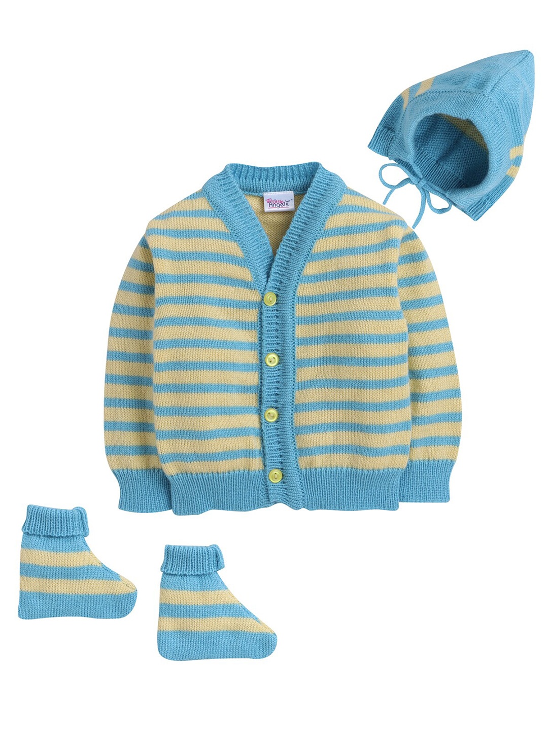 

Little Angels Infants Striped Acrylic Cardigan, Blue